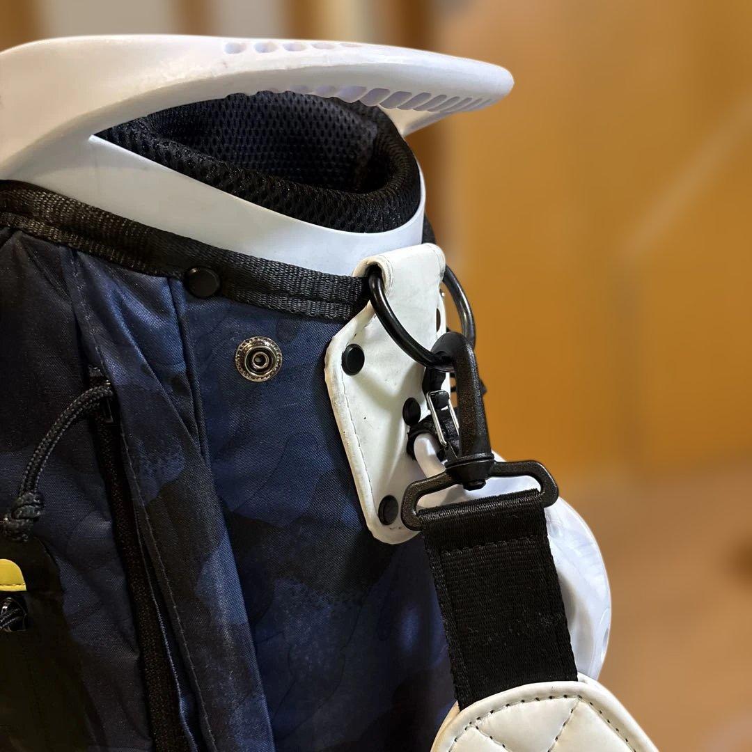 プーマ ゴルフ グラフィックカート キャディバッグ 9.5×47インチ　ネイビー