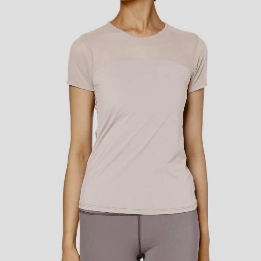 チャコット カップ付きTシャツ S スムース ヨガウェア ダンス レオトップ