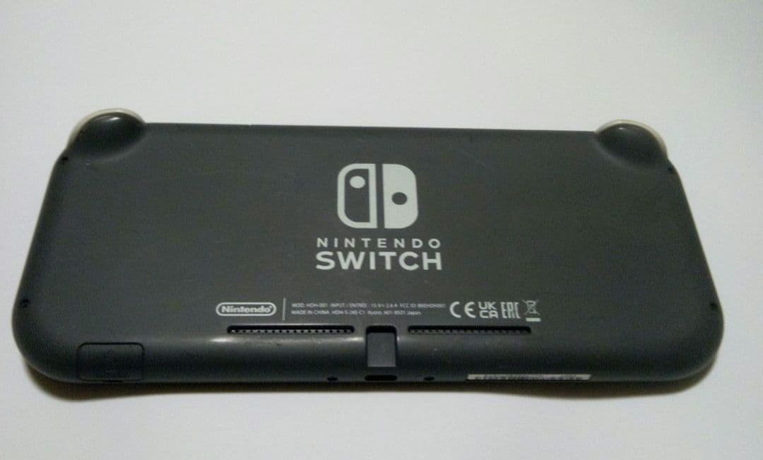 ジャンク品Nintendo Switch Lite グレー 本体　電源つかず。