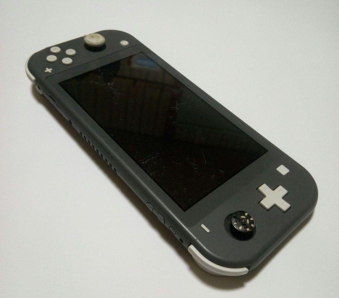 ジャンク品Nintendo Switch Lite グレー 本体　電源つかず。