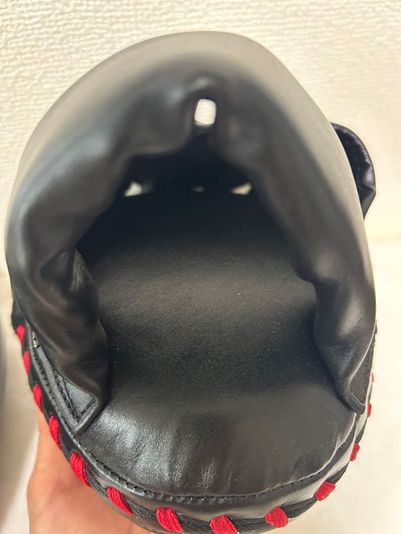 美品！W パンチングミット ブラック