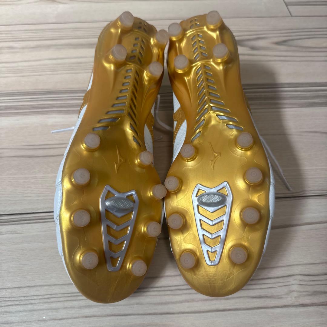 ミズノ モレリアネオ4β ホワイト×ゴールド 25.5㎝