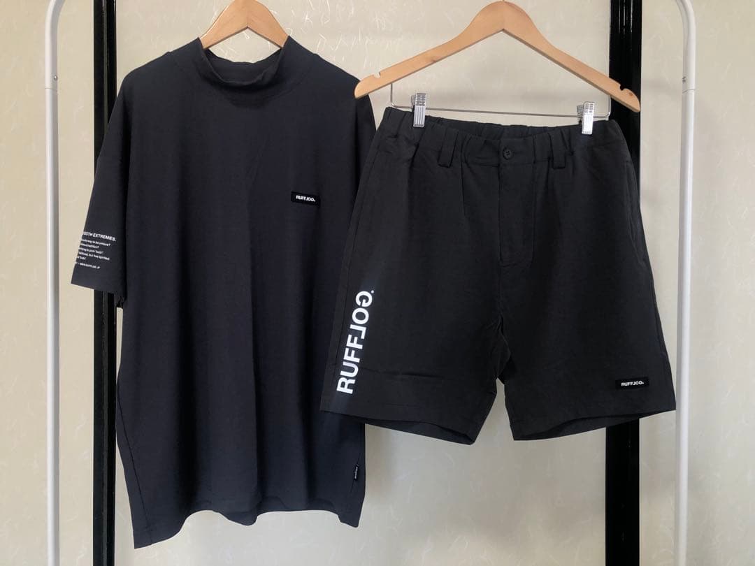 RUFFLOG モックネックシャツ＆ショートパンツセット　サイズL