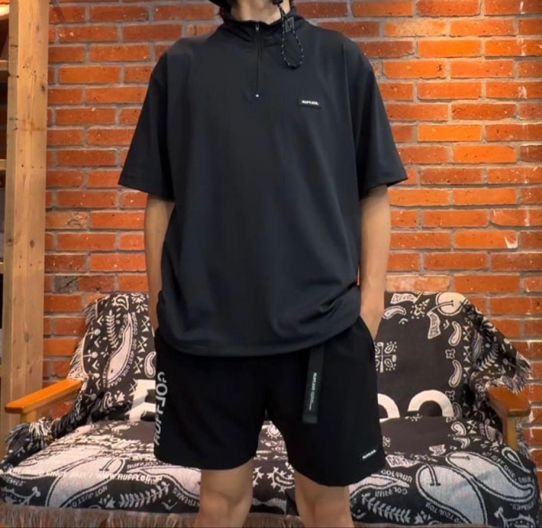 RUFFLOG モックネックシャツ＆ショートパンツセット　サイズL