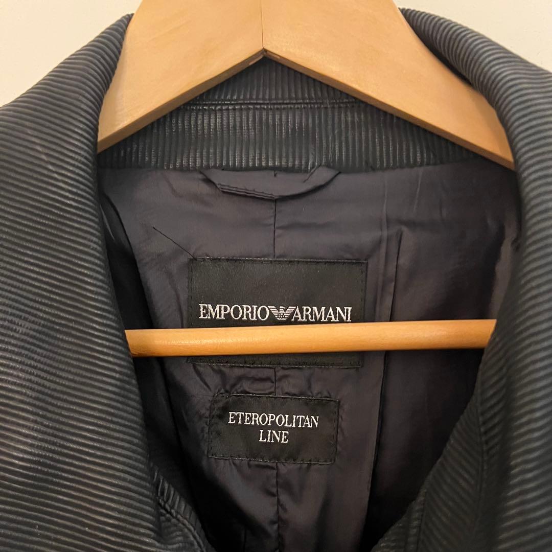 EMPORIO ARMANI レザー ジャケット 50