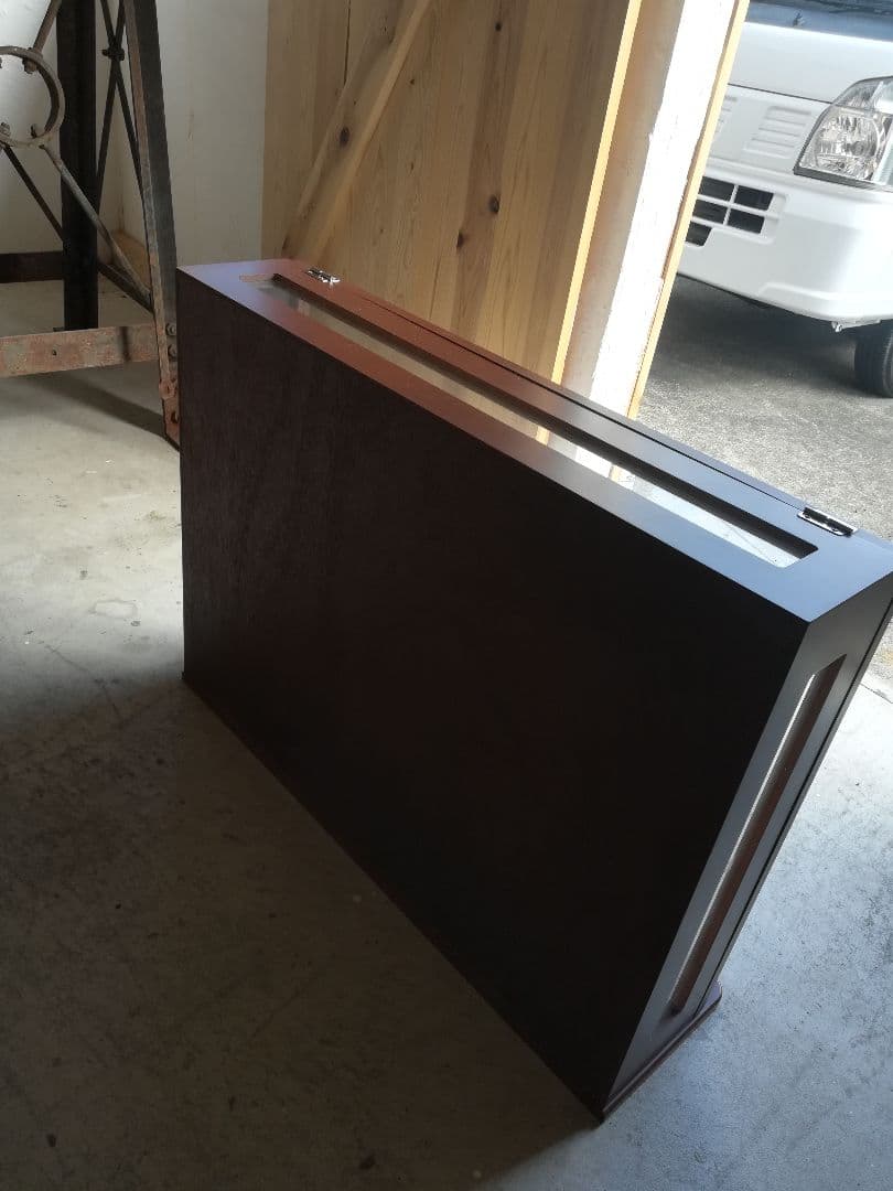 大きめ木製枠ケース　ショーケース店舗什器　送料込み