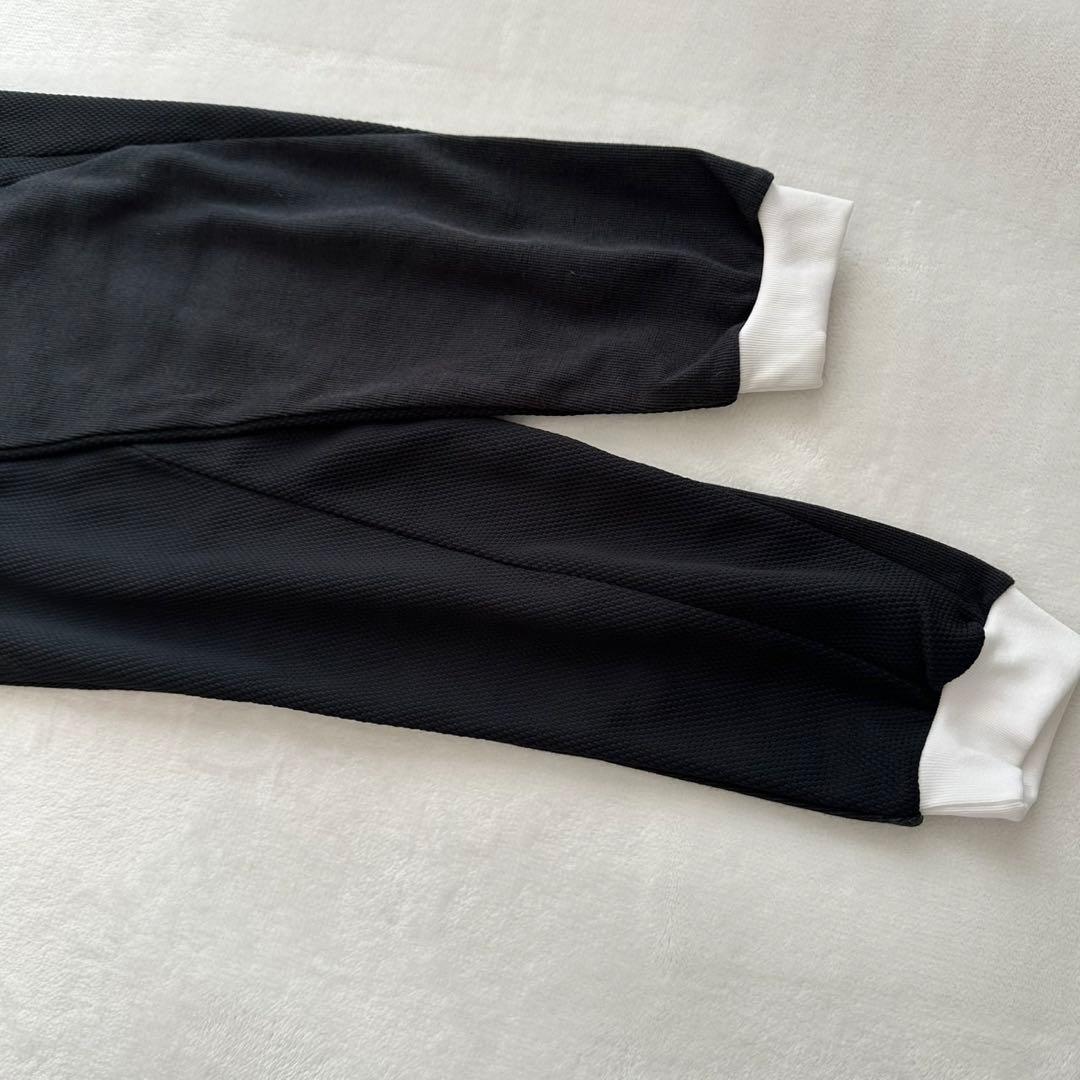 デサント　長袖バレーボール用ゲームシャツ（M）メッシュ　ロゴ　白黒系　スポーツ