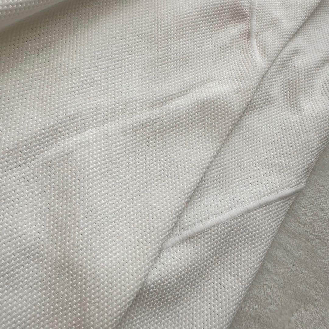 デサント　長袖バレーボール用ゲームシャツ（M）メッシュ　ロゴ　白黒系　スポーツ