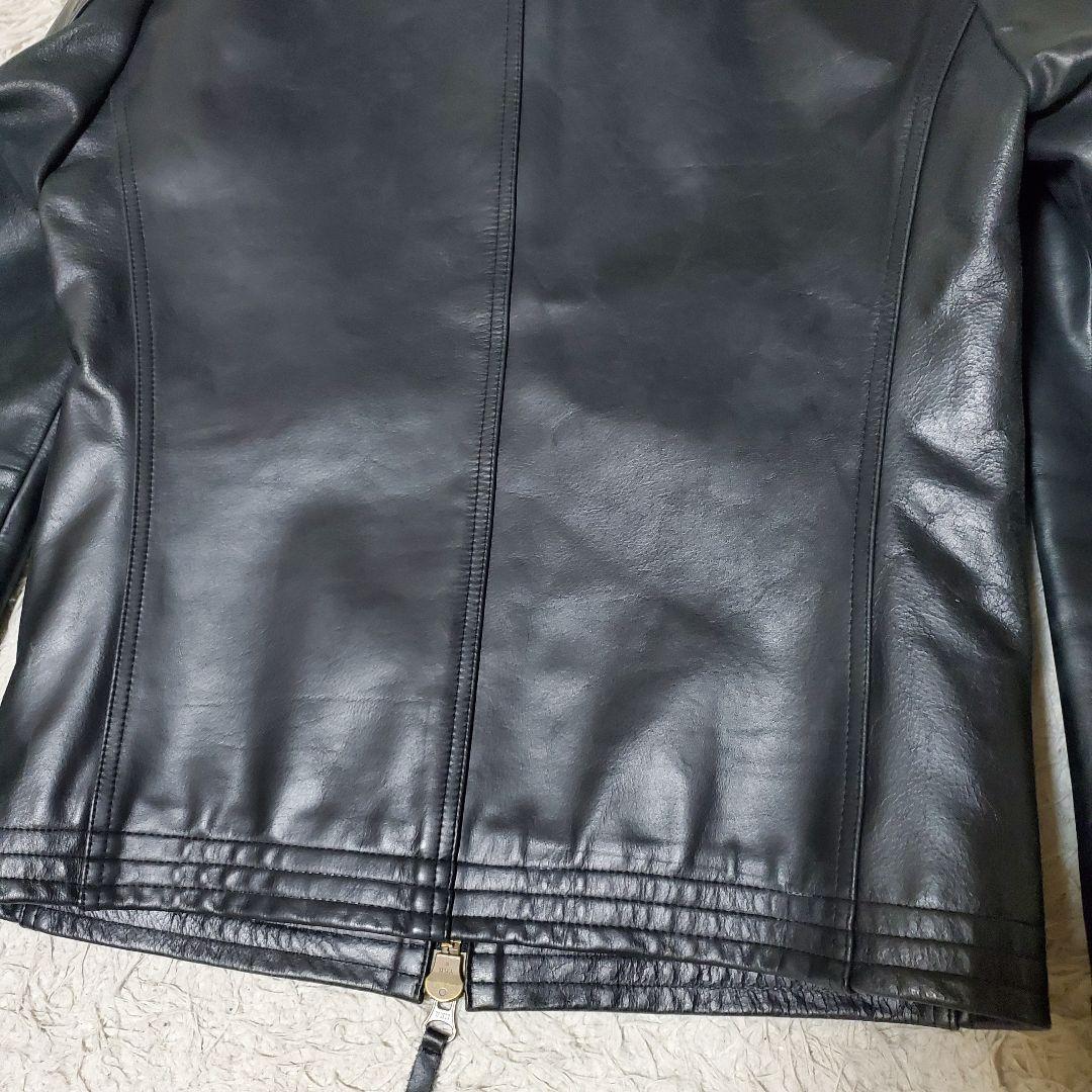 極美品 duffer バッファローレザー シングルライダース M 黒