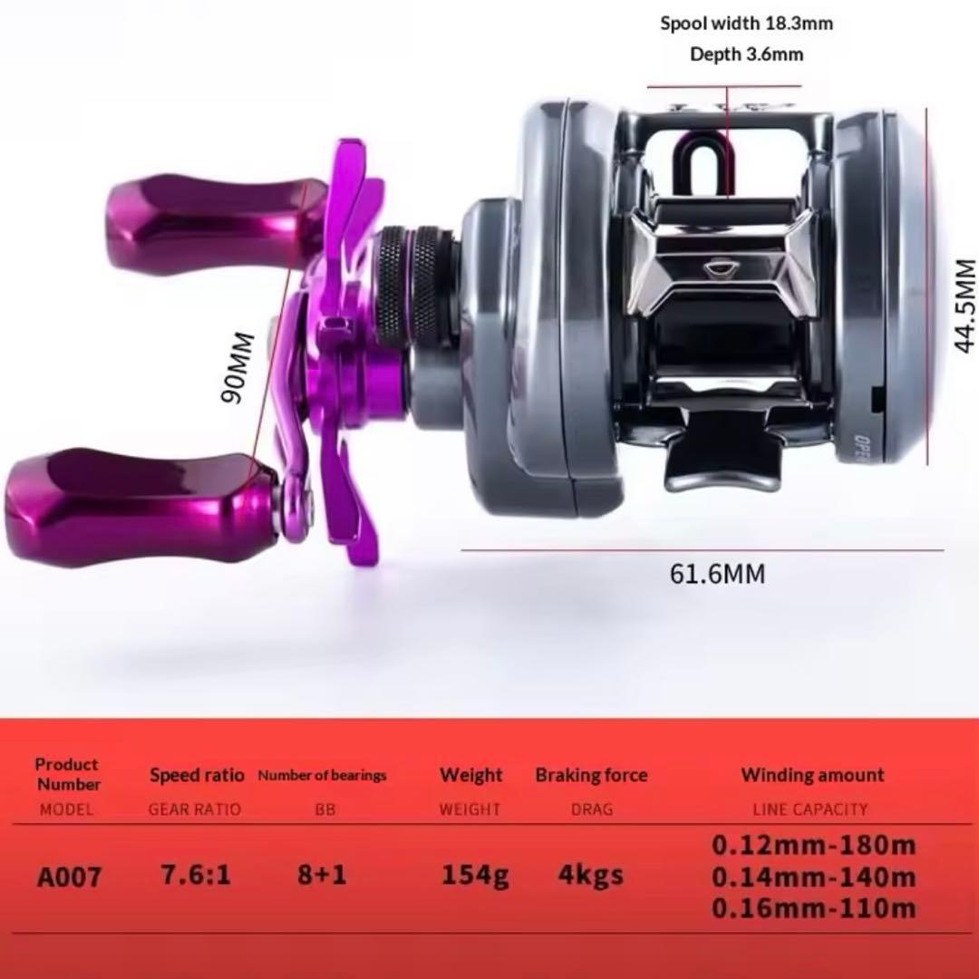 ラウンドボディ LW A007 BFS 金属ボディ 銅合金ギア 丸型
