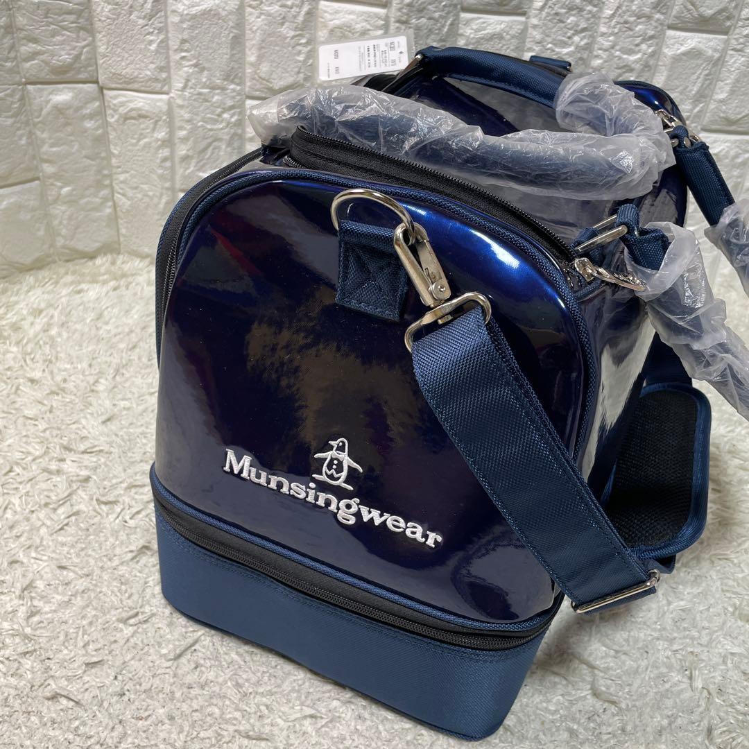 未使用✨マンシングウェア ボストンバッグ　ネイビー　ゴルフ