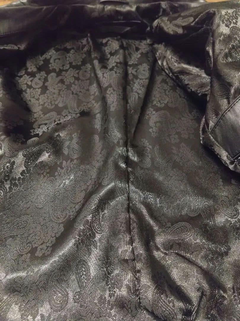 ★新品未使用 Liugoo Leathers ブラックレザーテーラードジャケット