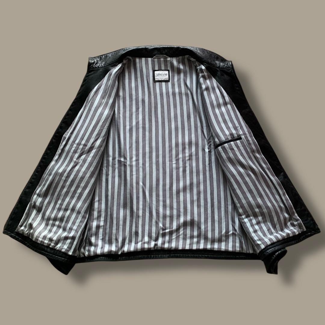 90-00s アーカイブ ARMANI COLLEZIONI レザージャケット