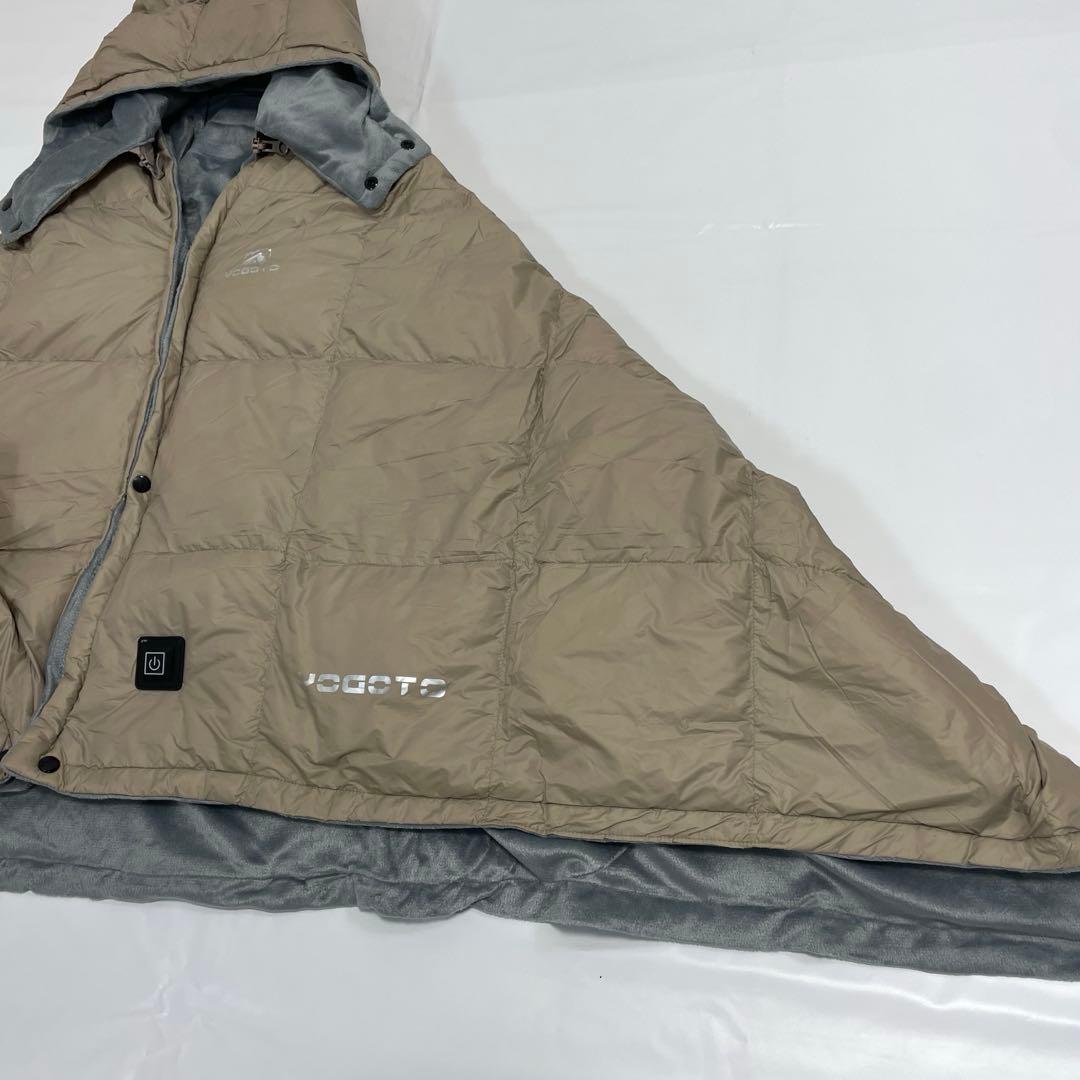 YOCOTO加熱機能付ウェアラブルスリーピングバッグ ブランケットポンチョフード