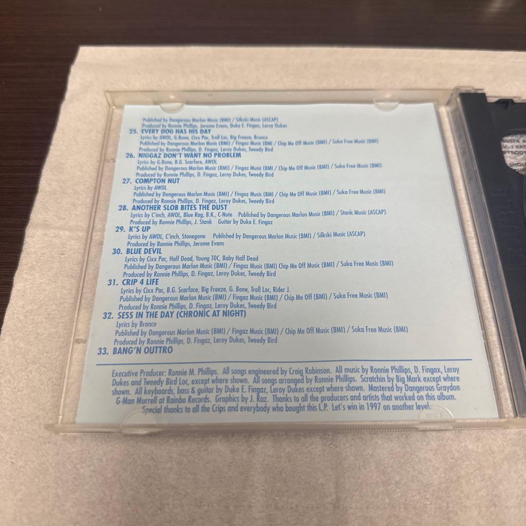 洋楽 G RAP BANG'N ON WAX / best of the crips