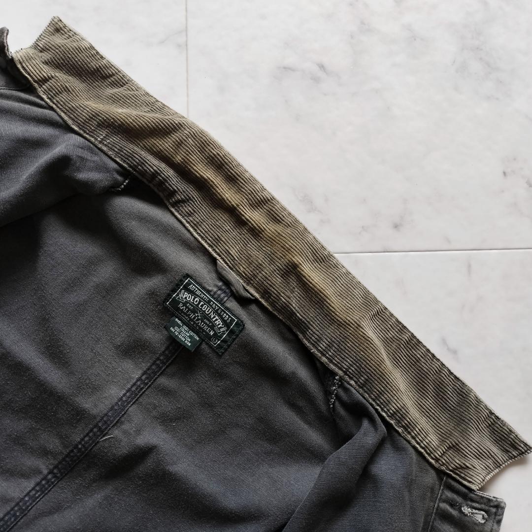 希少 80s 90s ポロカントリー デニムジャケット L チャコール　旧RRL