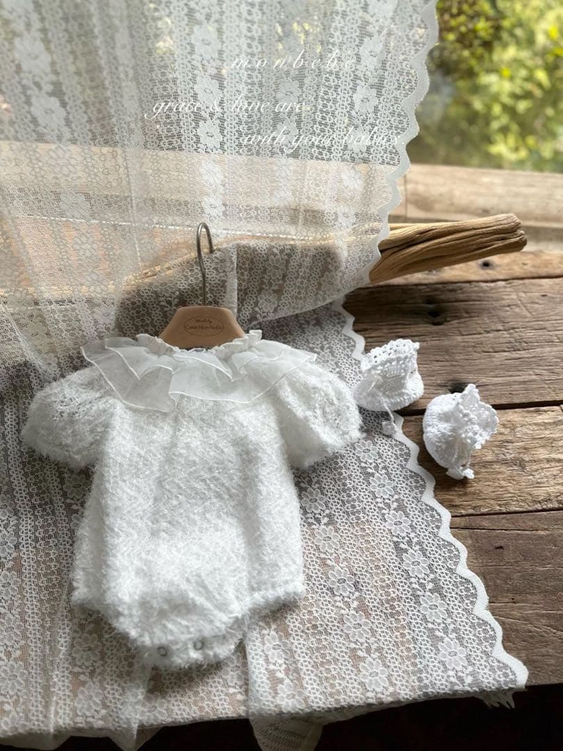 着物・セレモニードレス monbebe Lace bunny bonnet/Camellia Suit