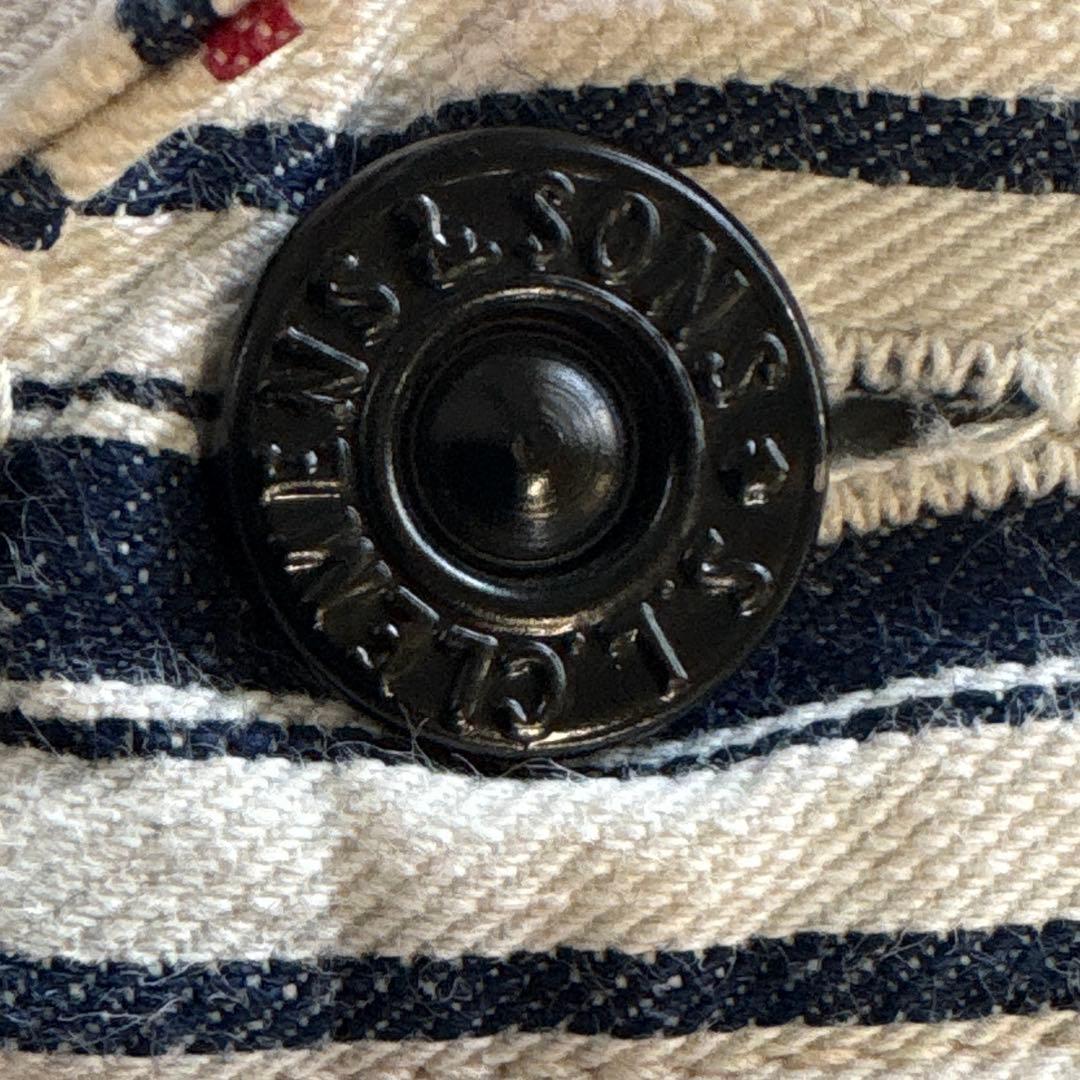 【新品未使用】激レア　ダブルダイアモンドシンチバックマルチストライプパンツ