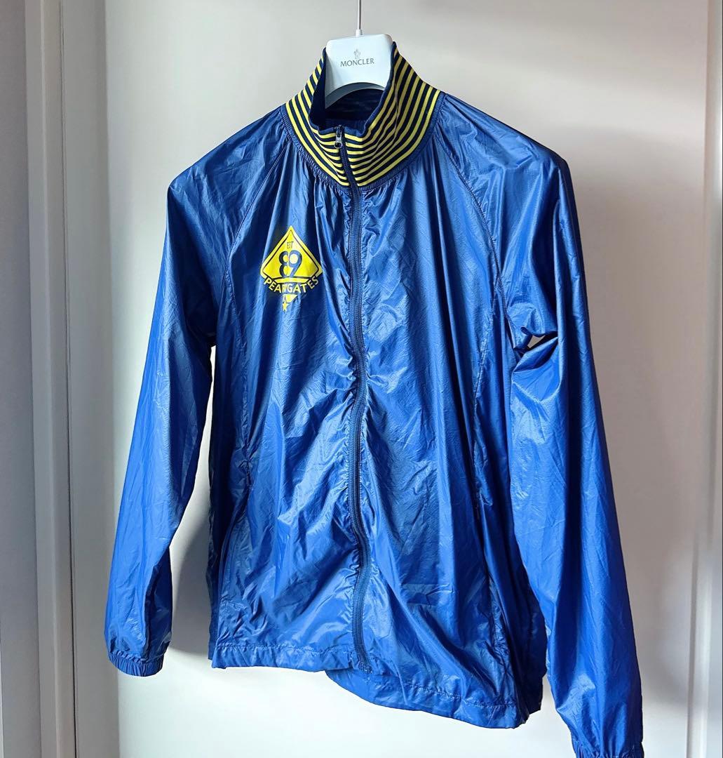 美品 ★ パーリーゲイツ ツインスニード 保温/防寒 メンズ ブルゾン 黄 紺