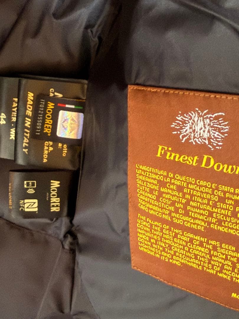 MOORER FAYER 44 ブラック　ムーレー　ファイヤー　ガーメント付