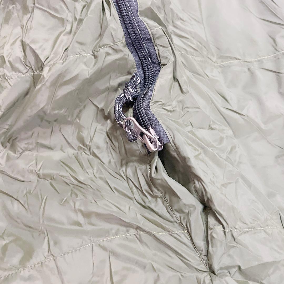 寝袋 ダウン マミー型 冬用 シュラフ アーミー グリーン もちもち