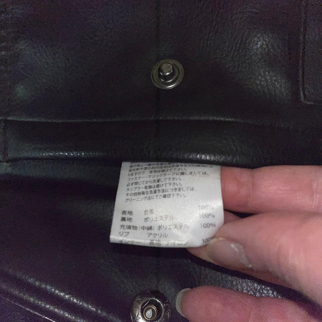 ALPHAINDUSTRIES フェイクレザージャケット　写真追加