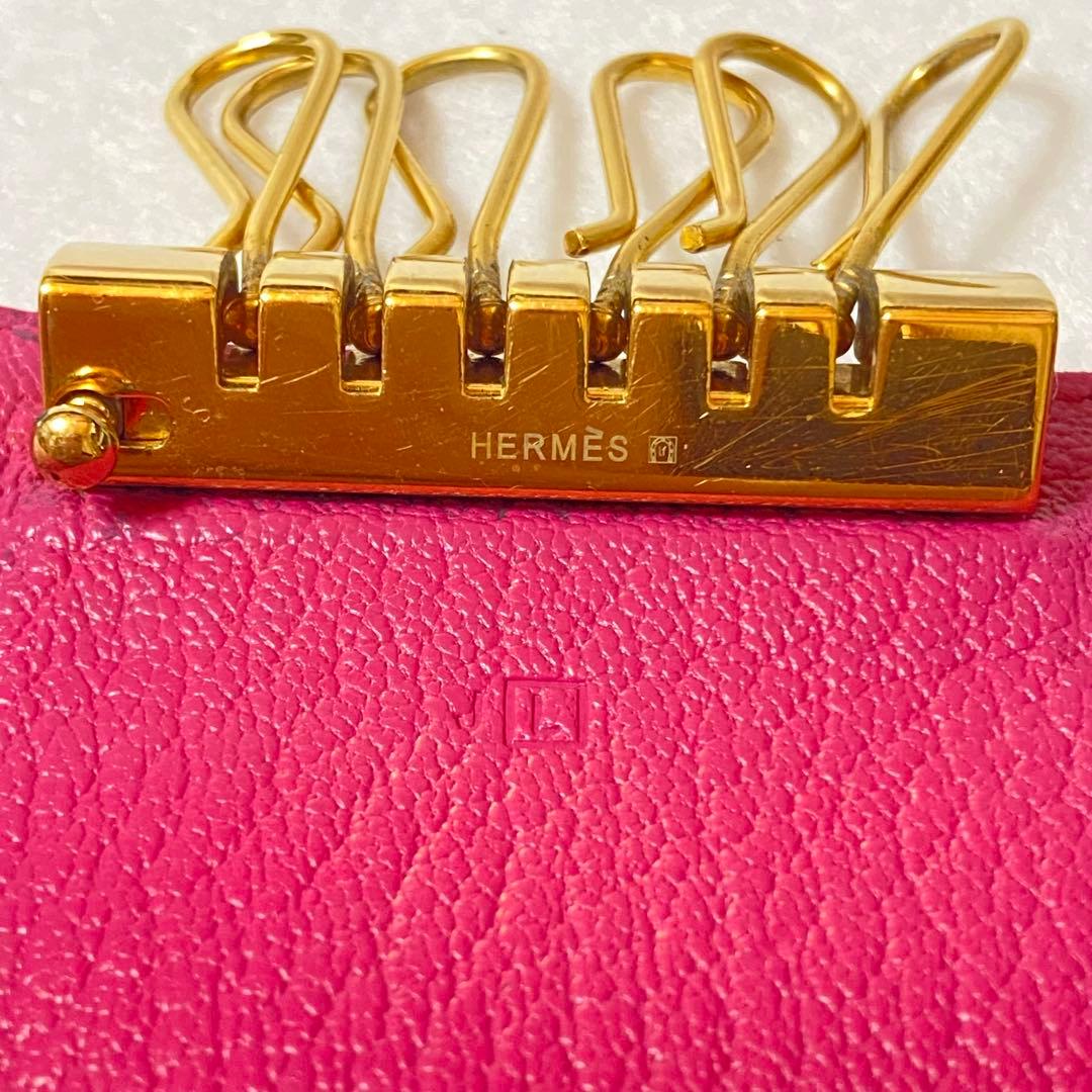 みゆ☆エルメス ベアン キーケース ゴールド金具 ６連