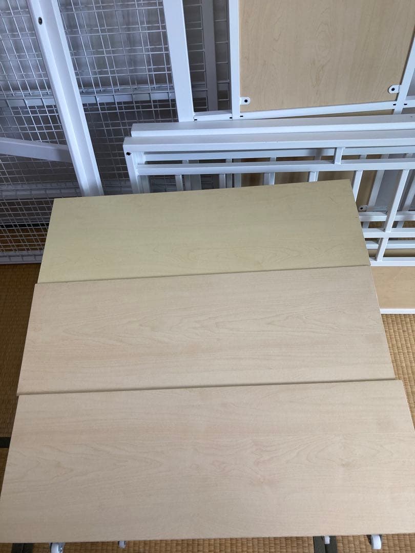 ☆福岡市直接引き取り限定☆ニトリ　シングルベッドフレーム　収納付き3つ　美品