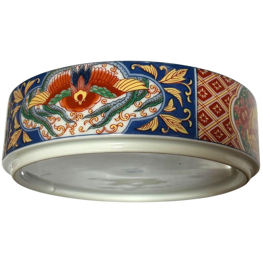 箱付き 龍峰窯 三段重 有田焼 古伊万里様式 金彩 唐獅子牡丹 鳳凰