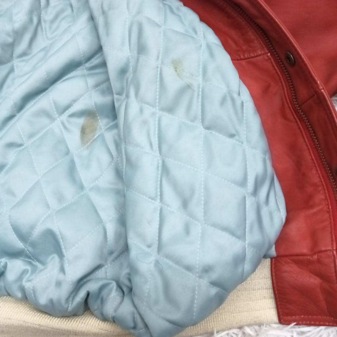 ヴィンテージ　BIN'S　本革　スタジャン　レザージャケット　裏キルティング　M
