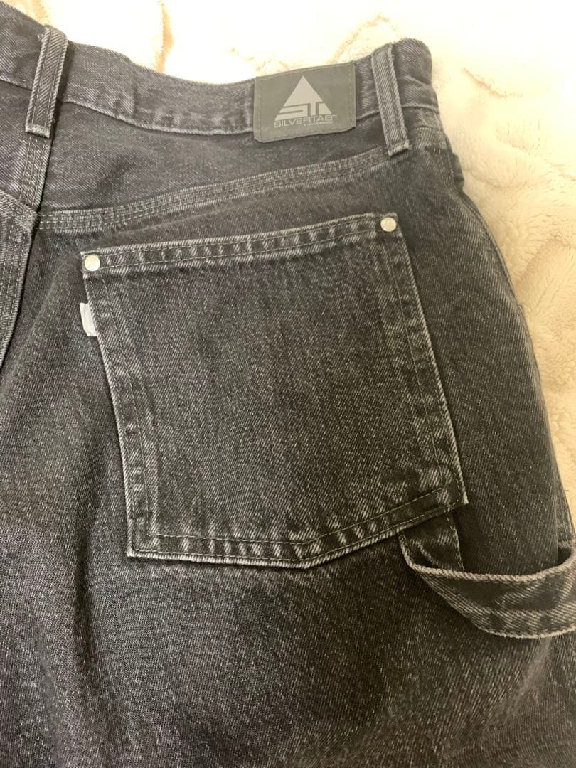 リーバイス　シルバータブ　バギー　ブラック　カーペンター　W32L30