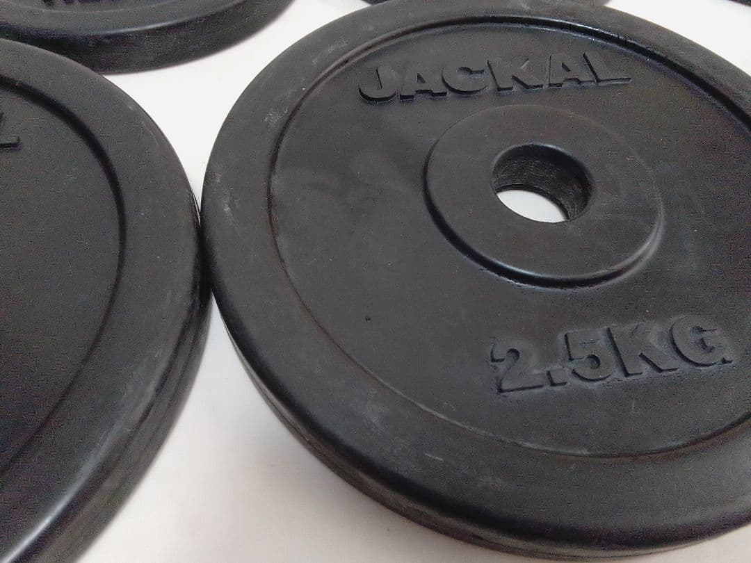 プロボディ JACKAL ラバープレート ダンベル 約20kg 28mm セット