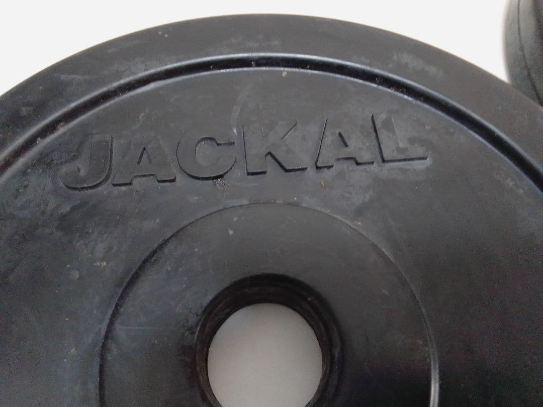 プロボディ JACKAL ラバープレート ダンベル 約20kg 28mm セット