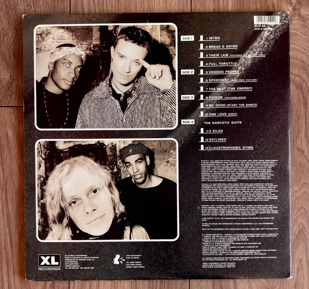 Prodigy Music for Jilted Generation レコード