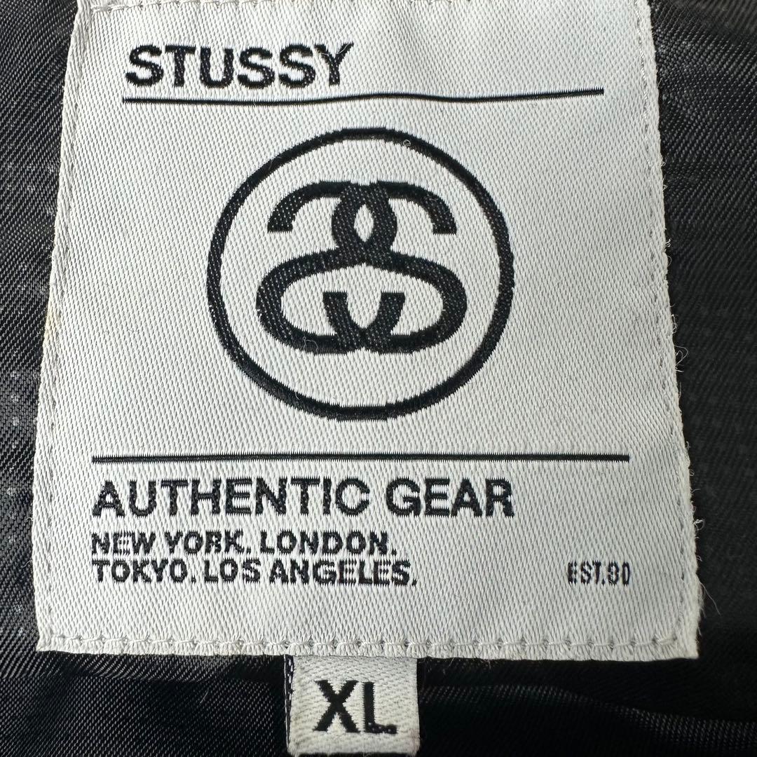 ベル 様用STÜSSY 赤・黒チェック ダウンベスト ビッグサイズ XL
