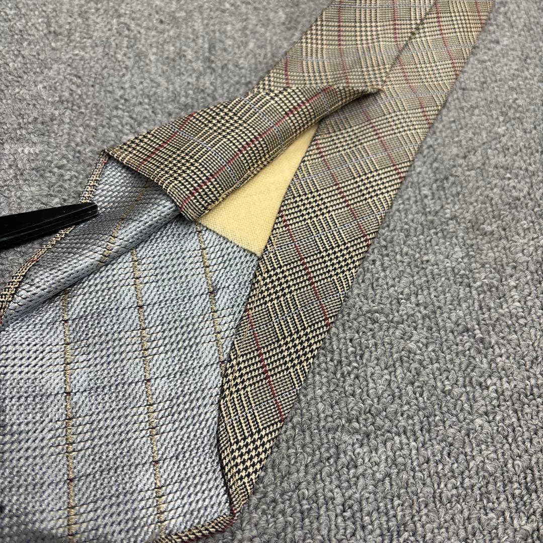 RRL ダブルアールエル ハンドメイド ネクタイ　チェック　シルク