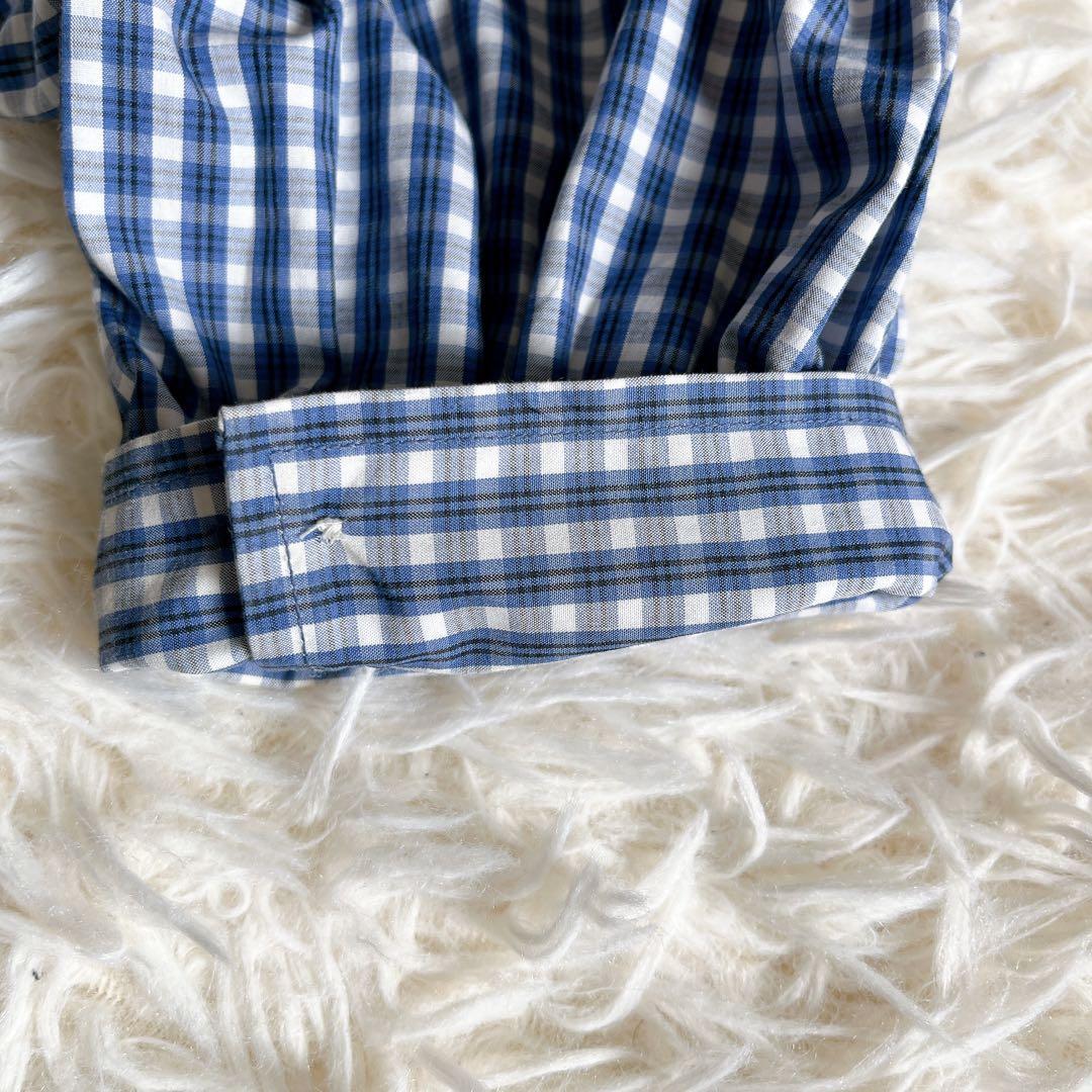 美品✨ポロラルフローレン ギンガムコットンラップドレス　中村アン着用　洗える　L