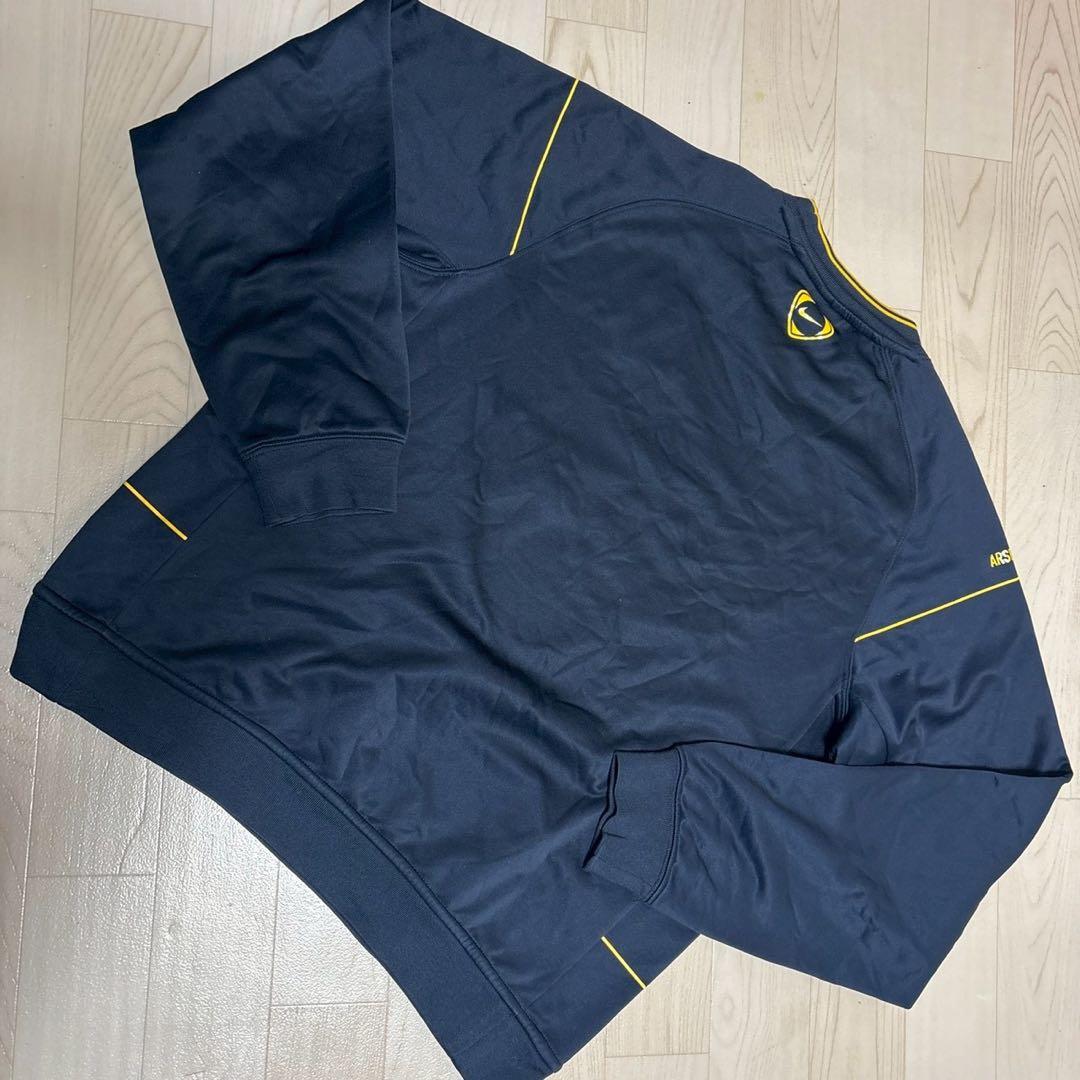 00sアーセナルトレーニングスウェットネイビー　Mサイズ　NIKE　古着