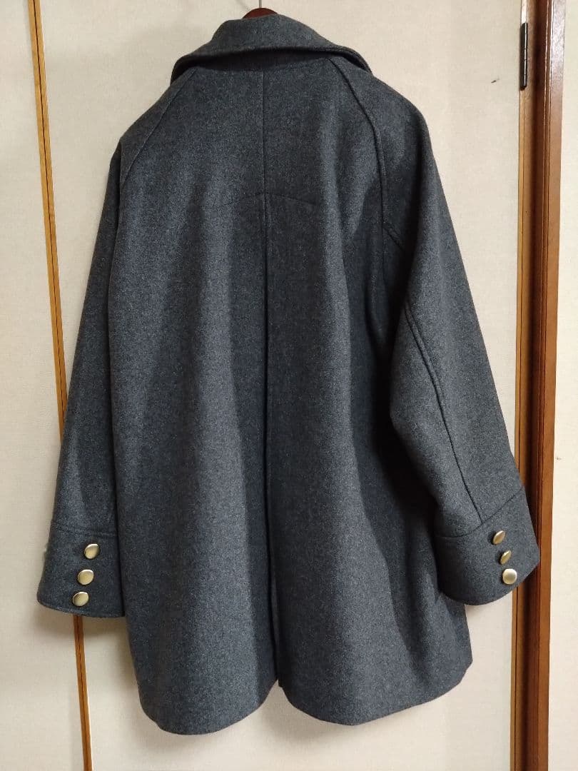 スタンドカラー ハーフコート