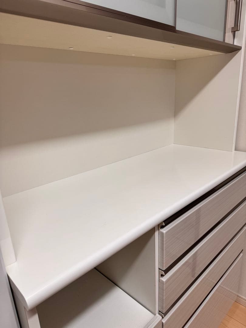 3/15日まで 食器棚 キッチンボード 120 ホワイト【直接取引可／新座市】