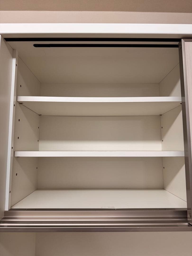 3/15日まで 食器棚 キッチンボード 120 ホワイト【直接取引可／新座市】