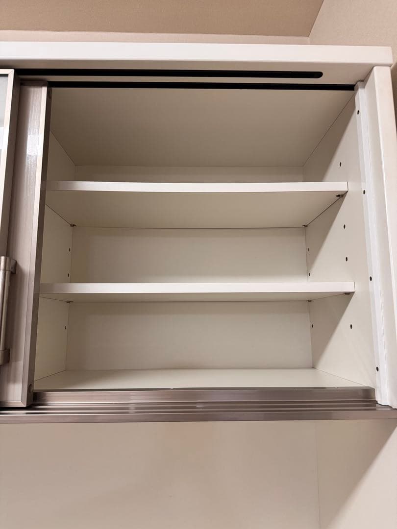 3/15日まで 食器棚 キッチンボード 120 ホワイト【直接取引可／新座市】