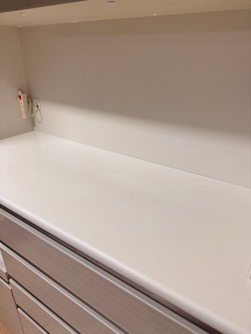 3/15日まで 食器棚 キッチンボード 120 ホワイト【直接取引可／新座市】