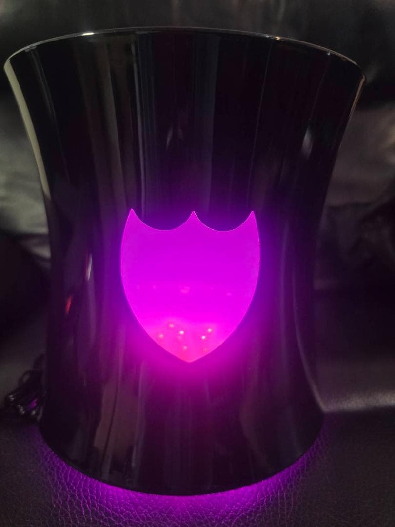 【2個セット】シャンパンクーラー ドンペリ 光るLEDとブラッククーラー