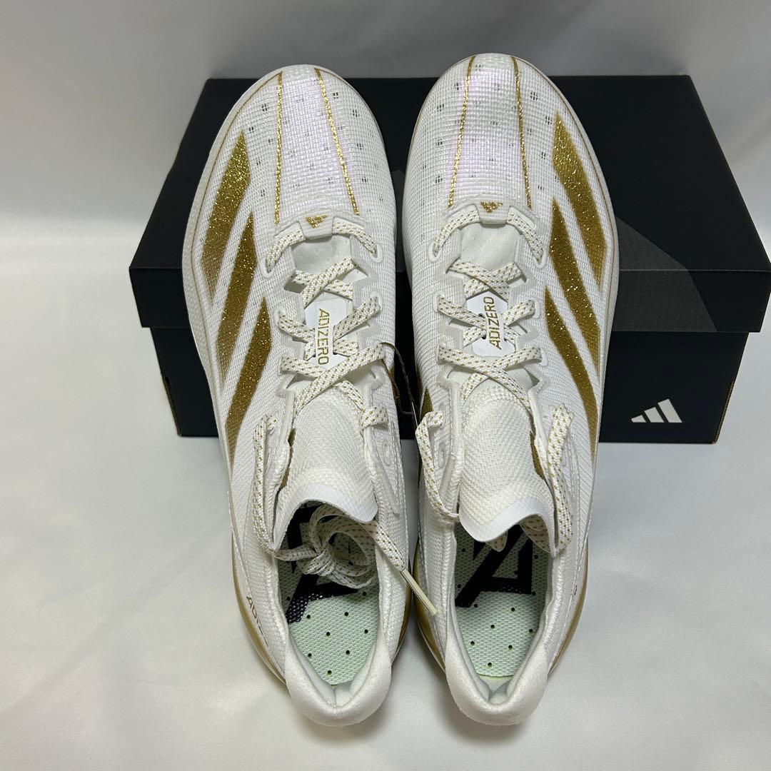 Adizero Electric Cleats WHT/GLD　27.5㎝　K