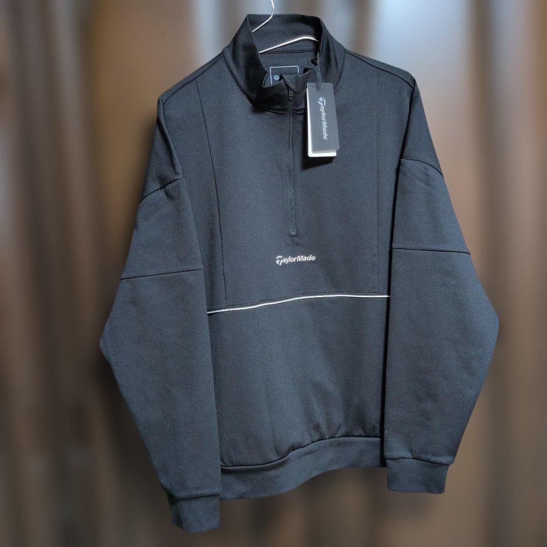 テーラーメイド:メンズ:Lサイズ:ハーフジップ　ジャケット:黒
