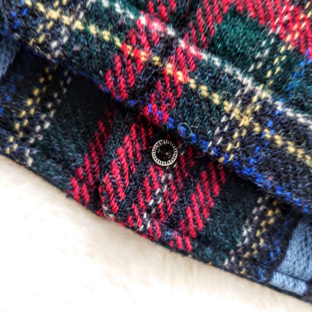 45R タータンチェック ベスト 大きいサイズ 4 ウール 45rpm