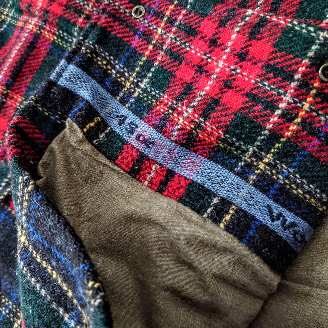 45R タータンチェック ベスト 大きいサイズ 4 ウール 45rpm