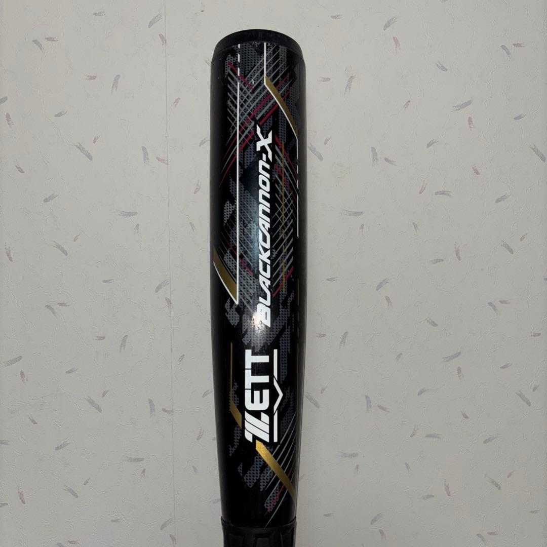 お得品　ブラックキャノンX 軟式複合バット84cm グリップリップ・ケース付