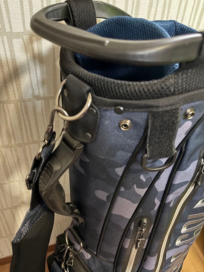 BEAMS GOLF ビームスゴルフ ブルーグレーカモ キャディバック 美品